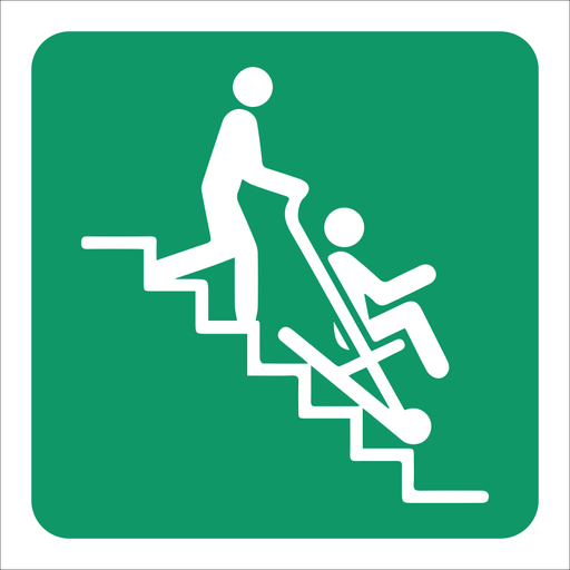 SABS-Evacuation-stair-chair-safety-sign