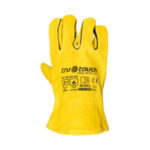 YELLOW LINED WELDERS SUPERIOR WRIST LENGTH GLOVES