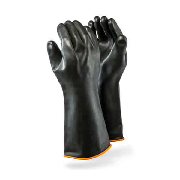 H1-40 Black Rubber Gloves